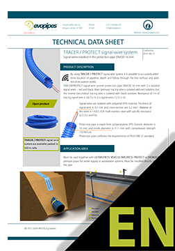 TRACER / PROTECT signal-wire system TDS EN