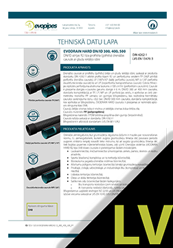 EVODRAIN HARD PP DN/ID sistēma TDS LV