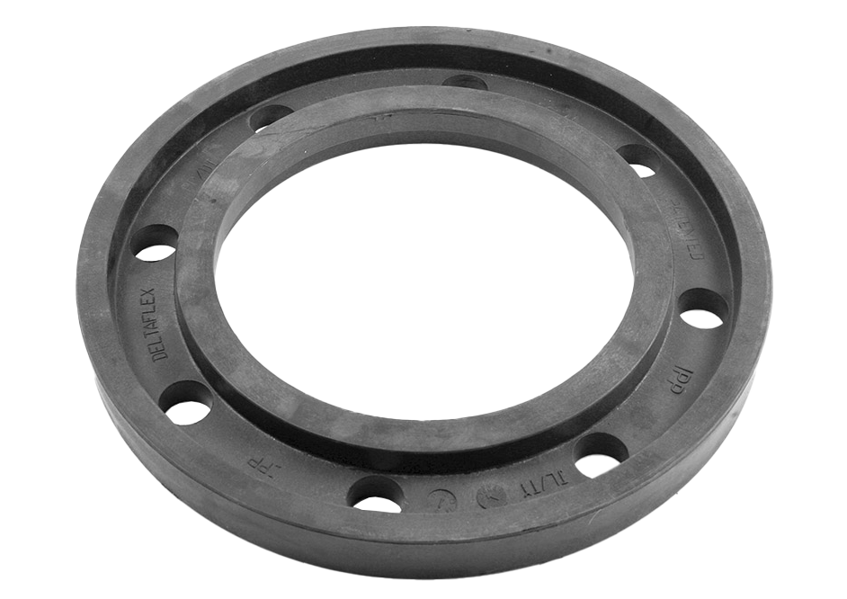 Flange with PP coating