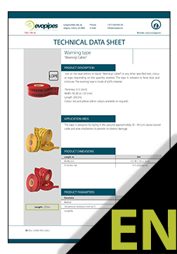 Warning tape "Cable" TDS ENG