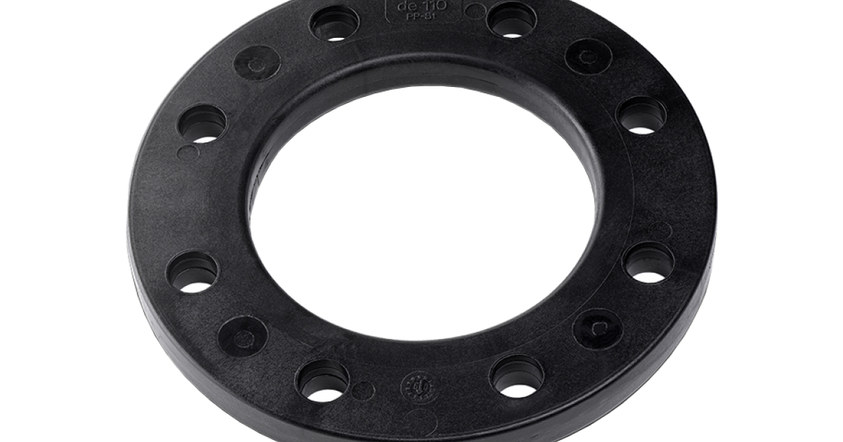 Flange with PP coating For connecting plastic and cast iron pipes