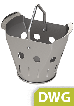 Standard Drawing Steel debris bucket