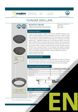 BUDATOP DN700 mm TDS ENG