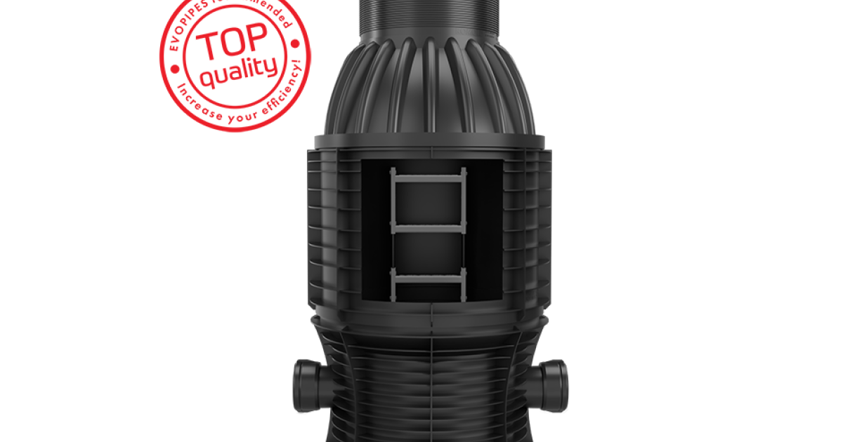 Manhole DN 1000.625 With an injection moulded shaft rings