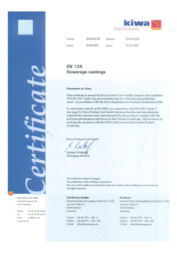 Certificate KIWA Rahden