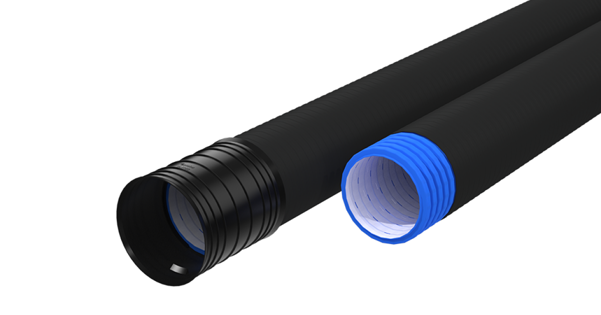 EVODRAIN FLEX with textile filter 360° Totally perforated (TP), HDPE, DIN  4262-1