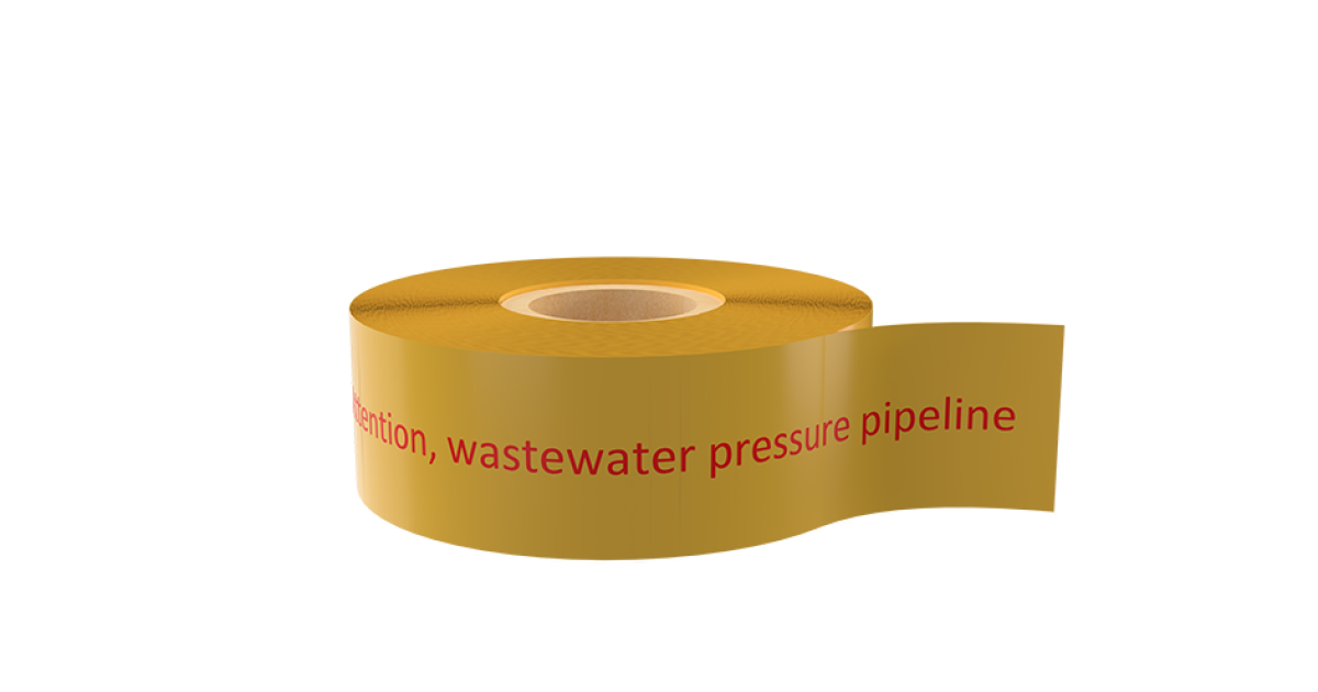 Warning tape "sewer pipe" Trenchline sewers pressure pipes warning tape