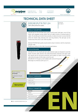 EVOCAB SPLIT N750, 1,2m TDS ENG