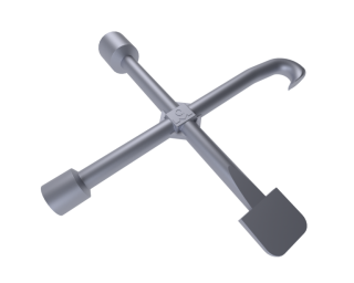 Multi-functional opening key with hook