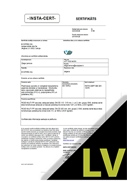 RIGID MULTI PP EN 13476-2 Sertifikāta tulkojums LV (INSTA-CERT)