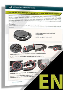 Meierguss operating and maintenance instructions for chamber covers ENG