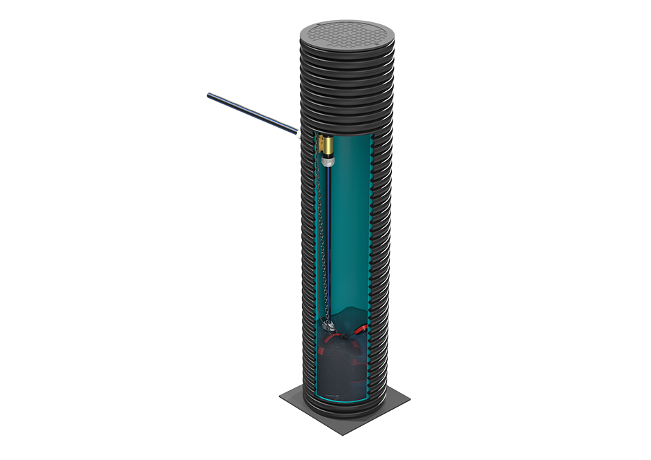 ID 400 kamera su siurbliu
