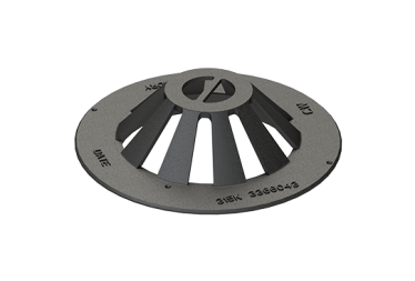 Kupolinės grotelės DN/OD400 kamerai